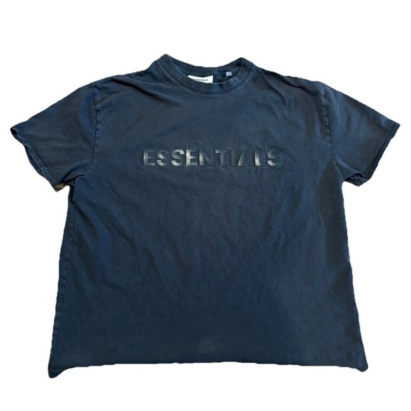 Black Fear Of God Essentials Tee Size Medium big Lettered - Picture 1 of 7